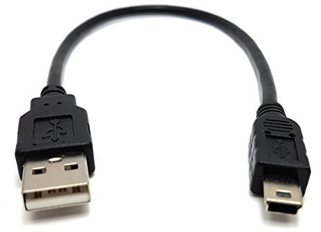 MainCore 25cm long USB to Mini USB Cable for Car GPS(Sat Nav), Digital Cameras, MP3 players, Voice Recorders, Musical Instruments, Car Video Recorders/Support Charging and Data Transfer
