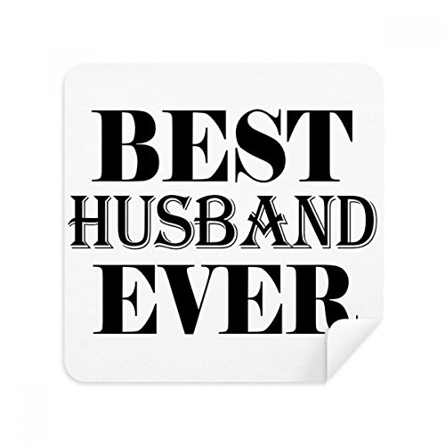 Best Husband Ever Quote Glasses Cleaning Cloth Phone Screen Cleaner Suede Fabric 2pcs