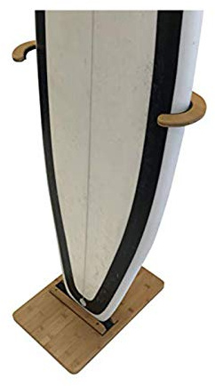 COR Surf Support de planche de surf en bambou | Support de qualité supérieure pour exposer votre planche