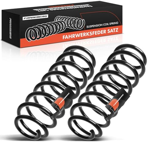 Frankberg 2x Federn Fahrwerksfeder Hinterachse Kompatibel mit Fabia I 6Y5 2000-2007 Fabia II 542 2010-2014 Fabia II 545 2007-2014 Replace# 6Q0511115M
