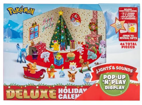 PoKéMoN PoKéMoN Deluxe Adventskalender 2021, Dieser Adventskalender ist das Absolute Highlight PKW2751 Mehrfarbig - Exklusiv bei Amazon