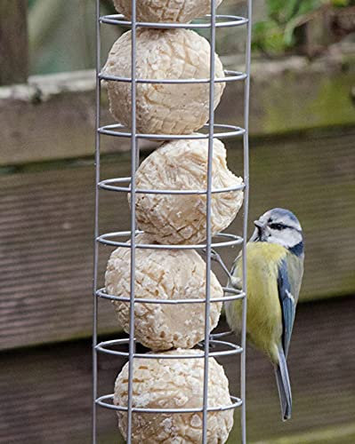 garden mile Alimentador de aves silvestres para nueces, semillas o bolas de grasa, colgar de árboles o estaciones de comida para pájaros en tu jardín al aire libre