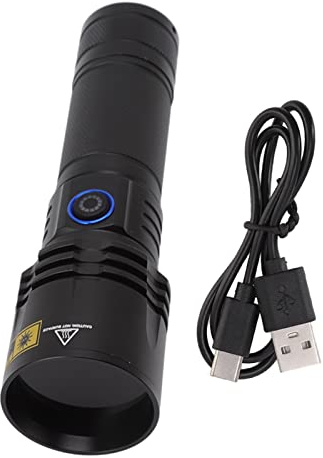 Linterna de luz negra UV LED 365nm Espejo negro Luz púrpura Portátil USB Recargable Luz negra 20W