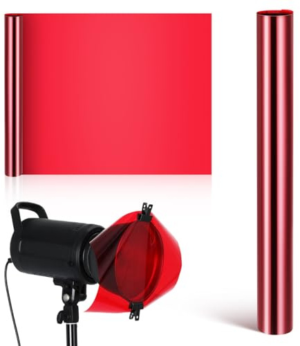 DOITOOL Feuille Coloré 78.74X11.81in Film Couleur pour L'Éclairage Filtre Lumière Gels D'Éclairage pour Studio Photo Vidéo Scène Et Décoration Intérieure