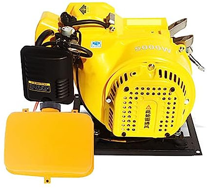 Generador de gasolina for vehículos eléctricos de 5KW, extensor de rango, generador de triciclo eléctrico de conversión de frecuencia automática de arranque eléctrico (Color : Split Tank, Size : 72V