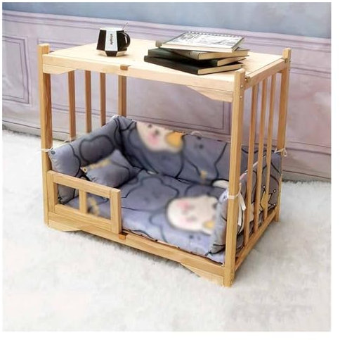 EHEIN Möbel Katzenbett Haustierbett, Freistehendes Katzenbett aus Holz for den Innenbereich, Katzensofa Haustierbedarf (Color : Style3, Size : S)