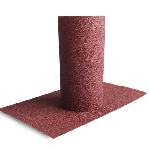 LEPEVNEY 120 Grit Emery Cloth Roll for Metal Wood Furniture Finishing Metal Sanding Automotive Polishing Matte Sandpaper Roll Sander Abrasive Machine Roll, 100mm x 1M