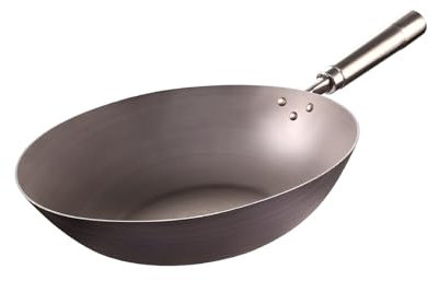 YOtat Wok in Titanio, Wok Antiaderente in Titanio E Padella Mescolata con Coperchio in Vetro in Alluminio Forgiato con Pfoa Resistente Ai Graffi (A 32Cm)