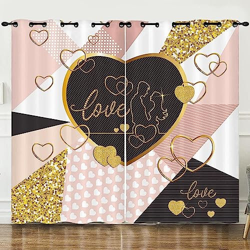 Verdunklungsvorhänge Kinderzimmer Liebe Es Rosa Zu Nähen 2 Stück Vorhang Blickdicht Ösenschal Kindergardinen Junge Verdunklungsgardine Größe: 2 X 2 X 85 X 200 Cm - Rauschunterdrückung Wärme -1Q3E8X8A8