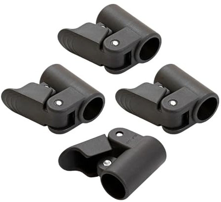 Obotsnoi Verstellbarer Zeltstangen-Adapter-Anschluss für Zeltstange, Outdoor, Camping, Zelt, Befestigungsclip für Baldachin-Klemme, 4 Stück