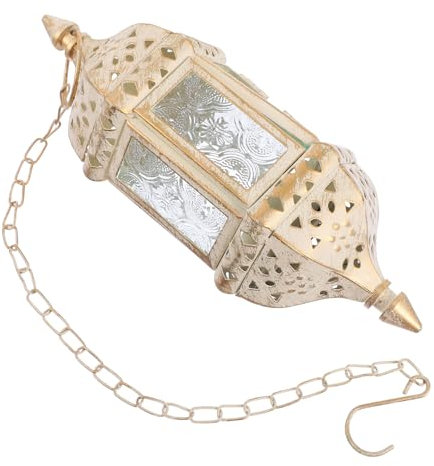 SOIMISS Portavelas Colgante De Hierro y Blanco Soporte Decorativo Estilo Europeo Compacto para Salón y Mesa Diseño Elegante y Fácil De Limpiar