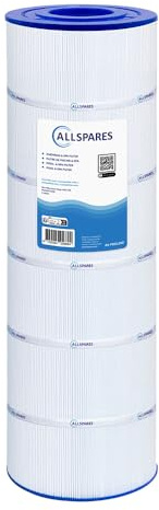 AllSpares Filtro de agua para jacuzzi/piscina, cartucho de filtro adecuado para Sta-Rite Posi-Clear PXC-125/25230-0125S | Ø227 x 716 mm