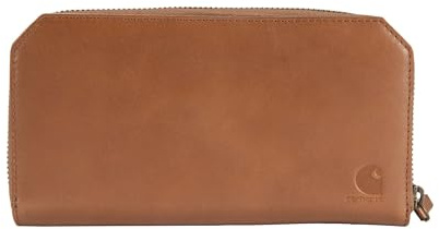 Carhartt Lässige Damen-Geldbörse aus Vollnarbenleder, mehrere Karten- und Geldfächer für einfachen Zugriff