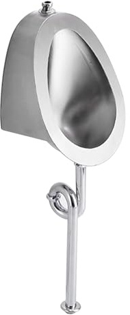 Urinoir sans eau en acier inoxydable - Urinal universel avec tuyau et valve de chasse d'eau pour bars, écoles et hôpitaux