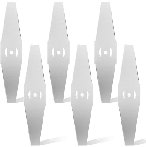 Rasentrimmer-Klingen aus Metall, 6 Stück, Rasenmäher, Ersatz-Sägeblatt zum Schneiden von Grasblatt, Sägeblatt von elektrischen Schneidemaschinen, Gartengeräten