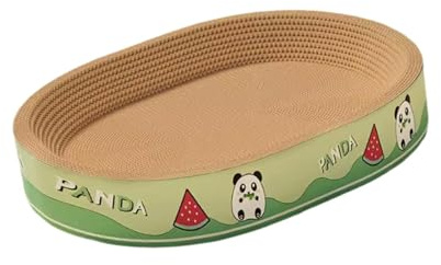 MotiveTech Kratzbrett Und Katzensofa Auch Als Kratzbett Und Kratzunterlage EIN Praktisches Kratzmöbel Aus Umweltfreundlicher Pappe Zum Ausruhen für Haushalte Mi, Oval L