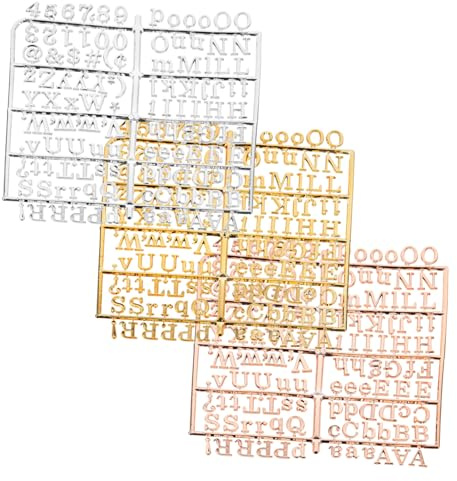 COHEALI 3 pièces Set de Tableaux Feutre Lettres Plastique avec Chiffres et Symboles Flexibles pour Maison Bureau École Décoration