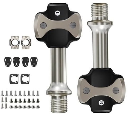 AOOOWER Leichte Aluminium-Legierungen, Rennrad, Klickpedale, Auto, Fahrrad, Fahrradpedale, Teil, leichtes Auto-Pedal