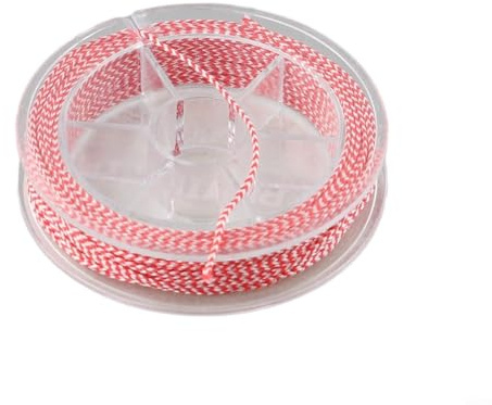 Polyethylen-Angelschnur, 8 Stränge, für geflochtene Angelschnur, 10 m, zur Verwendung mit Hilfshaken, Jigs, Schleppködern und handgeknüpften Angelschnüren (1,0 mm)