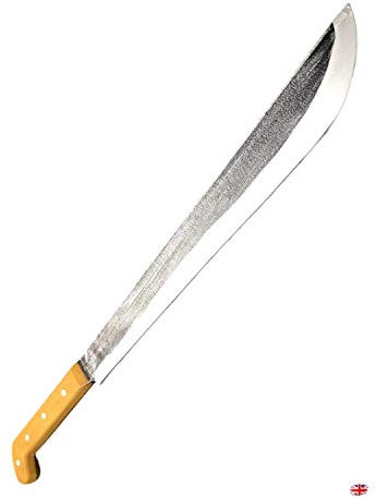 FOAM Vintage Jungle Machete Movie Prop, MADE FROM PU FOAM, Con Safe, 60cm Long, Lightweight, Halloween Costumes