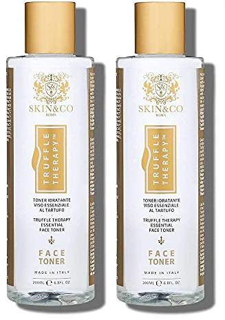 SKIN&CO Truffle Therapy Essential Face Toner with Niacinamide & AHA, Pore Minimizing for Oily, Dry & Sensitive Skin Types, Alcohol-Free Moisturizing Formula, 6.8 FL OZ, Made in Italy