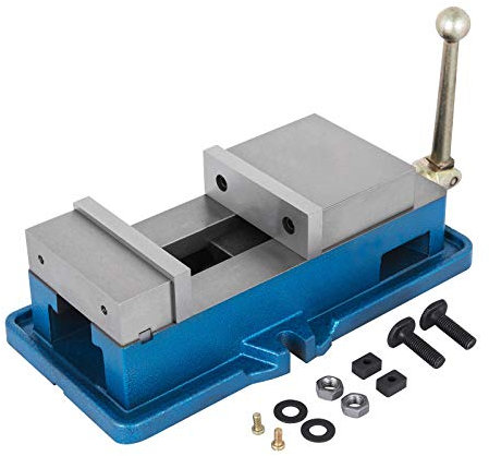 VEVOR Étau de Perçage de Fraisage, Ouverture 125 mm Précision Étau de Serrage 24 KN d'établi Hauteur 110 mm Serre-Joint Établi Accessoire Principal pour Fraiseuse de Précision et Machine NC/CNC