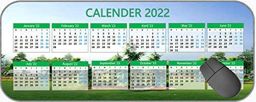 2022 Kalender Mauspad, Tannenpark Garten Garten Rasenvögel MP1374 Gaming Mousepad