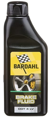 Bardahl - Synthetisches Bremsflüssigkeit Dot 4 LV, Bremsöl mit geringer Viskosität, für Auto und Motorrad, Scheibenbremsen, Trommel, Kupplung, bemerkenswerte Schmierkraft, 250 ml