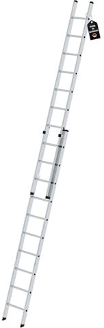 PROREGAL Sprossen-Schiebeleiter 2-teilig ohne Traverse 2x10 Sprossen | Leiter, Teleskopleiter, Trittleiter, Bockleiter, Sprossen-Doppelleiter