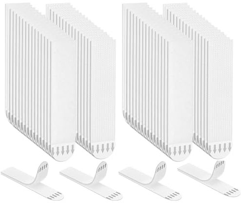 DARENYI 36 Paar Poster Strips,Bilder Montage Strips,Montage-Streifen,bilderhaken selbstklebend,Rückstandsfreies,ohne bohren Nägel,(69x19mm),Für Poster,Rahmen und Spiegel