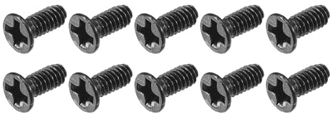 METALLIXITY Phillips Flat Head Screws (M2 x 5mm) 150Pcs, Carbon Steel Machine Screws - for Glasses Watch and Other Small Electronics, Black