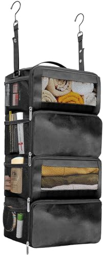 Aloskart Koffer Organizer Hängend - Tragbar Hängeaufbewahrung,Hängende Reiseregale, für Hängeschrank, Kofferorganizer-Tasche, Kleiderschrank