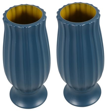 Alipis Vasi per Fiori da Cimitero 2 Pezzi in Plastica Pe, Stabili e Sicuri, per Decorazione Esterna di Tombe e Lapidi