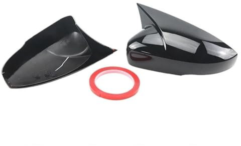 Rückspiegelkappe Für VW Für Polo Für MK5 6R 2009 ABS Seite Rückspiegel Abdeckung Caps Shell Trim OX Horn Stil Außen Seitenspiegelkappen