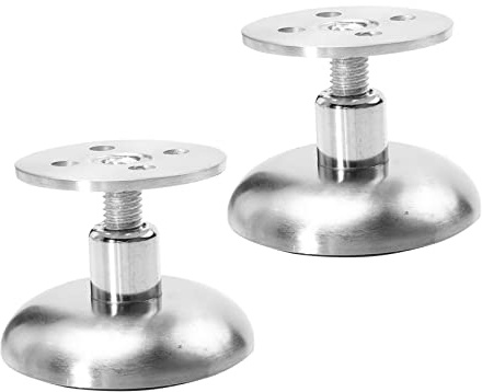 LIFKOME Patas De Nivelación Acero Inoxidable Ajustables para Gabinetes Pies para Meubles