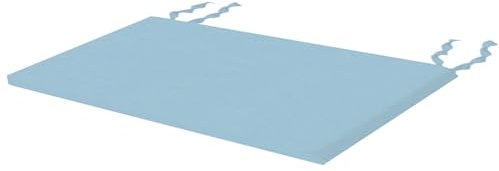 AQIGR Bankauflage 120x40 cm, Bankkissen 120x40 140x50 80x40 130x40 Sitzkissen Outdoor & Indoor, Bankpolster, Bezug waschbar, Unterseite Antirutsch(Hellblau,120x50x5cm)