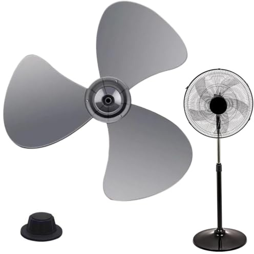 Hélice Ventilateur Remplacement, Hélice De Ventilateur À Trois Pales, 35 * 35 * 4 Cm, Accessoires De Refroidissement Domestique Avec Couvercle De Protection Pour Refroidissement Sur Pie