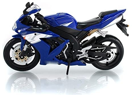 1/12 Blå Motorcykelcykel Diecast Modell För Barngåvor Vuxenkollektion För Yamaha YZF R1