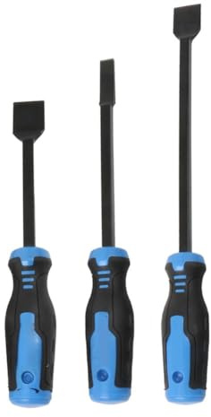 Vibsky Espátula cilíndrica de metal para eliminación de lodos automotrices y maquinaria, diseño ergonómico, 3 tamaños
