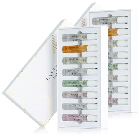 LASTAR 16-teiliges Parfüm Set, Reise Parfümwasser, Körperspray & Dufte, geeignet für den täglichen Gebrauch oder Dating, Valentinstag, Halloween, Weihnachten, Frauen und Männer, 16 * 3 ml