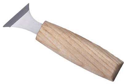 Scalpello da Intaglio Legno Tipo 2 per Artisti e Intagliatori | Impugnatura in Legno Lucidato, Punta in Acciaio al Cromo-vanadio, per Laboratorio di Intaglio Legno
