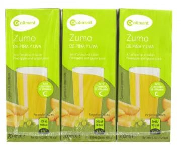 Jus Ananas & Raisin COALIMENT – Pack de 3 (6 x 20 cl par pack) – Boisson aux fruits rafraîchissante