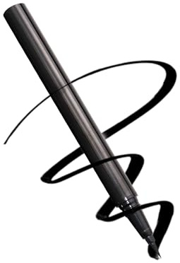 Bistopia eyeliner i svart: Långvarig, fläckbeständig, snabbtorkande och klumpfri. Med ultrafin spets och intensiv, lysande färg. Vattentät eyeliner, 1 g (#01)