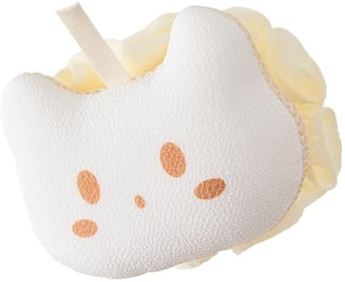 Scrubber da bagno con morbida luffa, detergente per la schiena per pelli sensibili, strumento igienico, spugna esfoliante delicata
