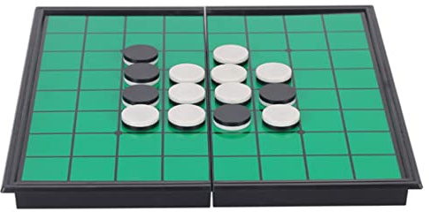Othello Portable Pliant Othello Jeu Reversi Jeu de société de stratégie Vert