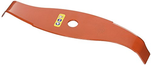 GREENSTAR - Lame 2 Dents Pour Débroussailleuse - Spéciale Ronces - Profil Courbe Réduisant le Bruit - Lame Orange Haute Visibilité - Largeur de Coupe : 315 mm - Epaisseur 3 mm - Alésage : 20 mm