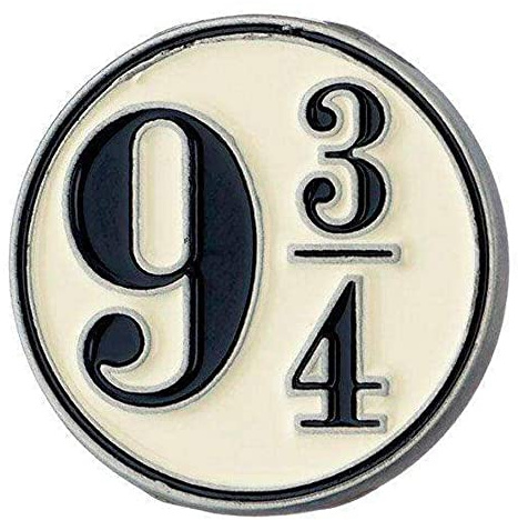 Harry Potter Gleis 9 3/4 None Pin silberfarben Fan-Merch, Filme, Geschenke
