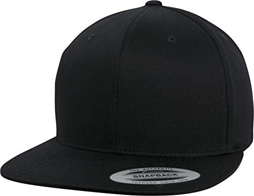 Flexfit Cap Organic Cotton Snapback, Black, one Size, 6089OC
