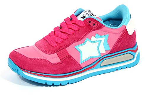 Atlantic Stars 3483J Sneaker Donna Pink Shaka Suede/Fabric Shoe Woman [37]
