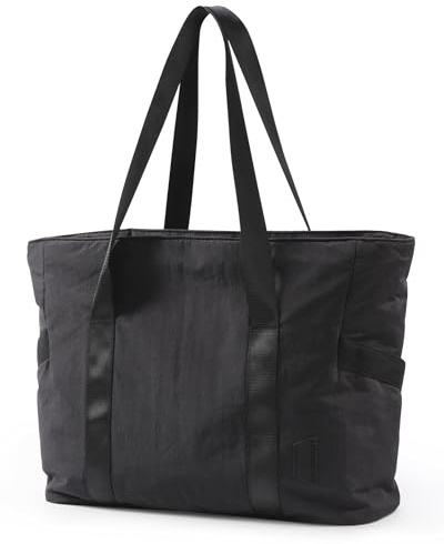 BAGSMART Tote Bag for Women, Tote Bag with Zipper Work Tote with Compartments Nurse Shoulder Hanbag for Travel, Gym